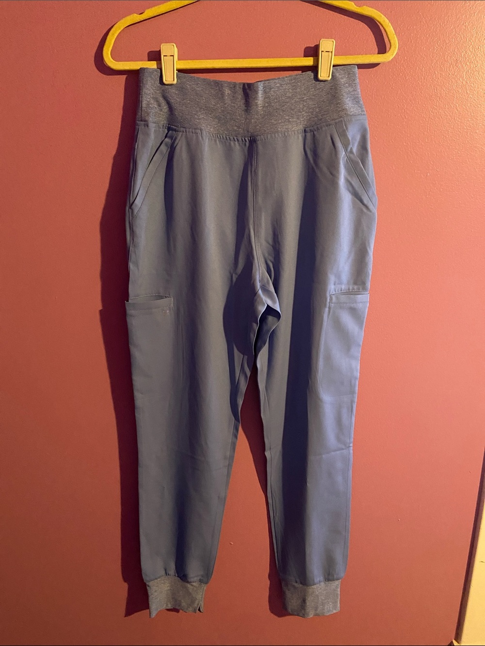 NWT 4 Pack White Cross Ceil Blue Jogger Pant Scrubs